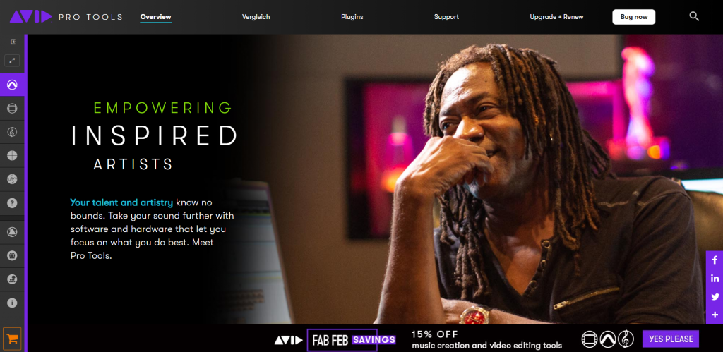 ProTools Landing Page Screenshot