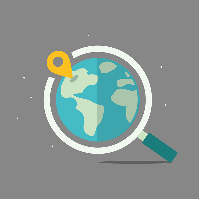 marked location on globe